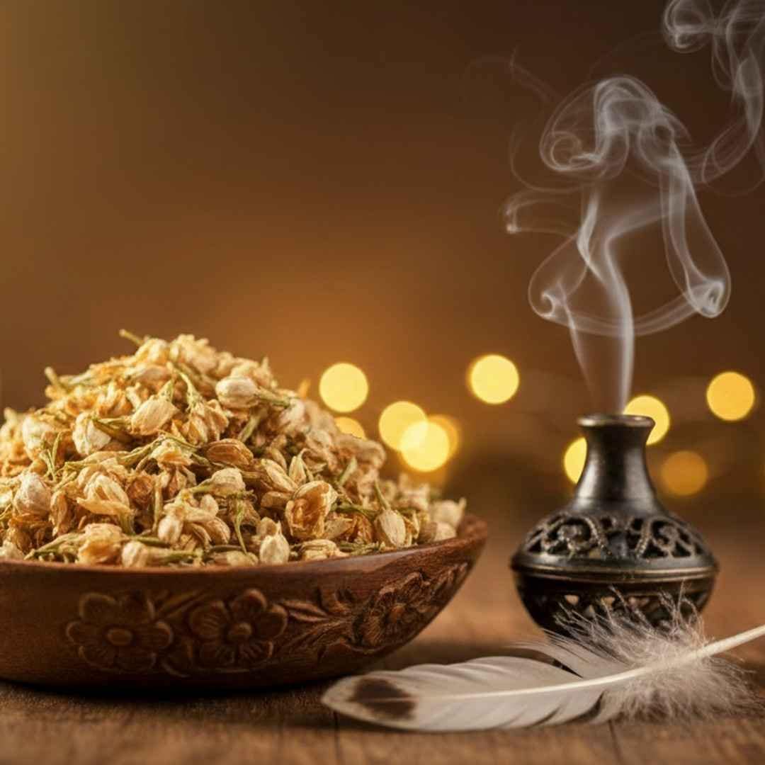 Jasminblüten räuchern