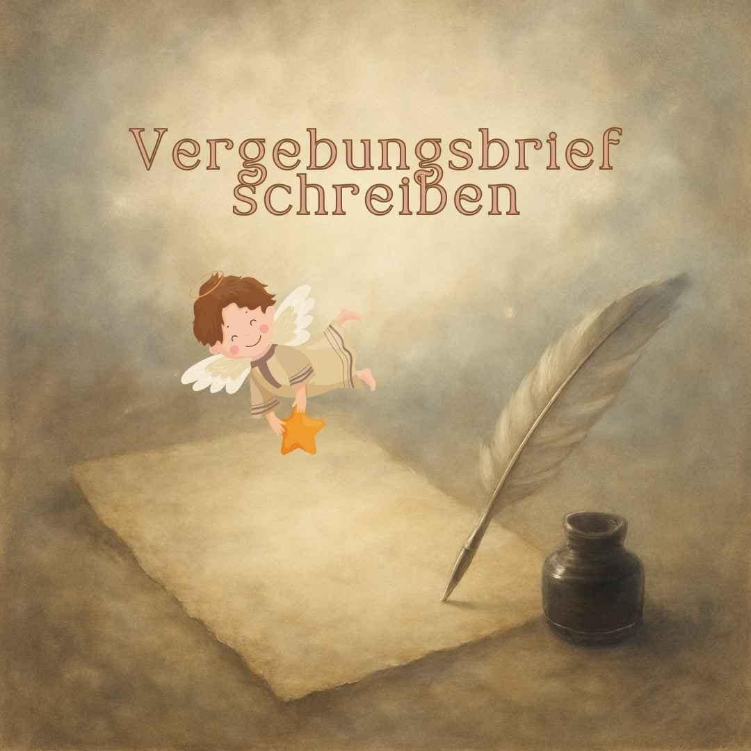 Brief und Kerze für Vergebungsritual